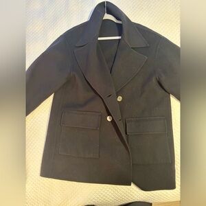Fabulously constructed Stephan Janson modern wool pea coat